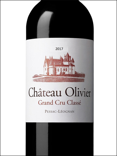 фото Chateau Olivier Rouge Grand Cru Classe de Graves Pessac-Leognan AOC Шато Оливье Руж Пессак-Леоньян Франция вино красное