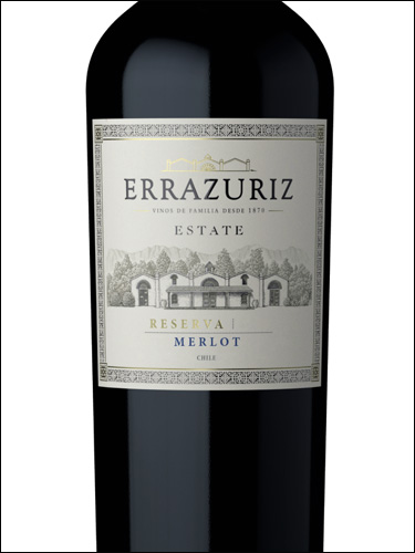 фото Errazuriz Estate Reserva Merlot Эррасурис Эстейт Резерва Мерло Чили вино красное