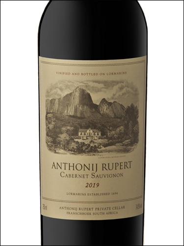 фото Anthonij Rupert Cabernet Sauvignon Антоний Руперт Каберне Совиньон ЮАР вино красное