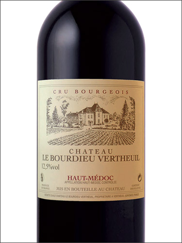 фото Chateau le Bourdieu Vertheuil Cru Bourgeois Haut-Medoc AOC Шато ле Бурдье Вертёй Крю Крю Буржуа О-Медок Франция вино красное