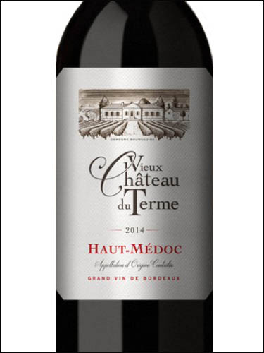 фото Vieux Chateau du Terme Haut-Medoc AOC Вьё Шато дю Терм О-Медок Франция вино красное
