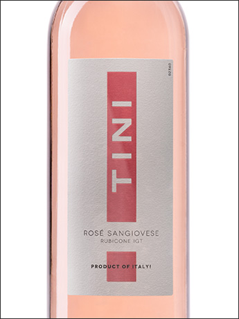 фото Tini Rose Sangiovese Rubicone IGT Тини Розе Санджовезе Рубиконе Италия вино розовое