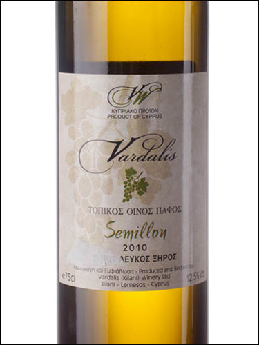 фото Vardalis Semillon Вардалис Семильон Кипр вино белое