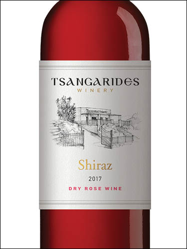 фото Tsangarides Winery Shiraz Rose Paphos PGI Цангаридес Вайнери Шираз Розе Пафос Кипр вино розовое