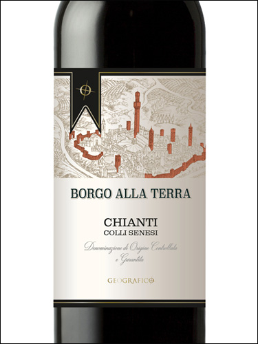 фото Geografico Borgo alla Terra Chianti Colli Senesi DOCG Джеографико Борго алла Терра Кьянти Колли Сенези Италия вино красное