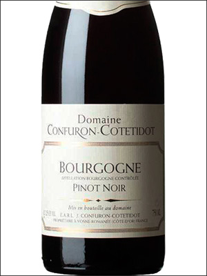 фото Domaine Confuron-Cotetidot Bourgogne Pinot Noir AOC  Домен Конфюрон-Котетидо Бургонь Пино Нуар Франция вино красное