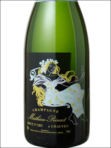 фото Champagne Mathieu-Princet Grauves Premier Cru Brut Шампань Матье-Принсе Гров Премье Крю Брют Франция вино белое