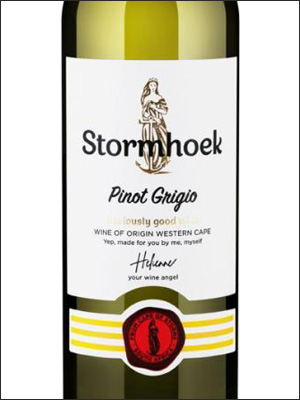 фото Stormhoek Pinot Grigio Стормхук Пино Гриджио ЮАР вино белое