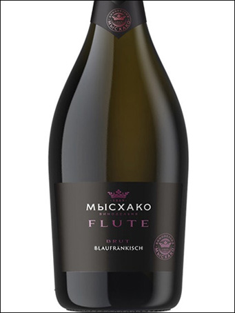 фото Myskhako Flute Blaufrankisch Brut Мысхако Флюте Блауфранкиш Брют Россия вино розовое