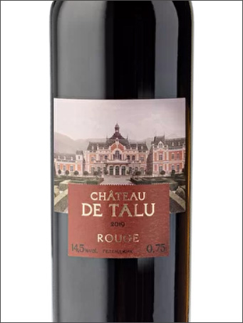 фото Chateau de Talu Rouge Шато де Талю Руж Россия вино красное