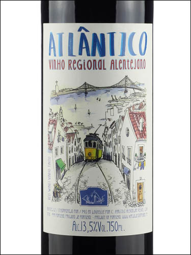 фото Atlantico Tinto Vinho Regional Alentejano Атлантику Тинту ВР Алентежану Португалия вино красное