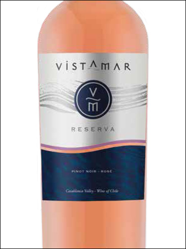 фото Vistamar Reserva Pinot Noir Rose Casablanca Valle DO Вистамар Ресерва Пино Нуар Розе Долина Касабланка Чили вино розовое