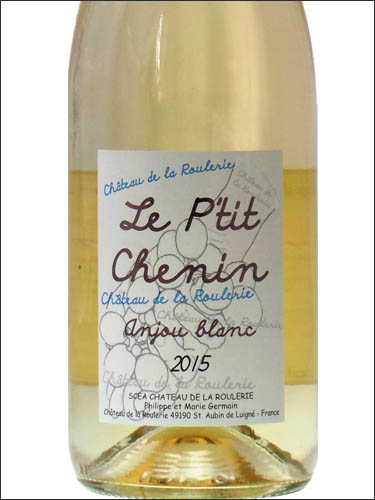 фото Chateau de la Roulerie Le P'tit Chenin Anjou AOC Шато де ля Рулeри Ле Пти Шенен Анжу Франция вино белое