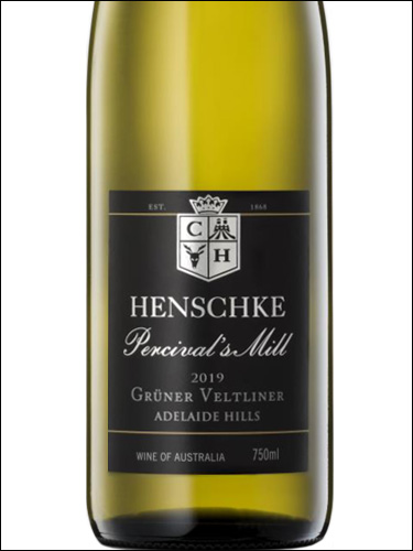 фото Henschke Percival’s Mill Gruner Veltliner Adelaide Hills Хеншке Персивал'c Милл Грюнер Вельтлинер Аделаида Хиллз Австралия вино белое