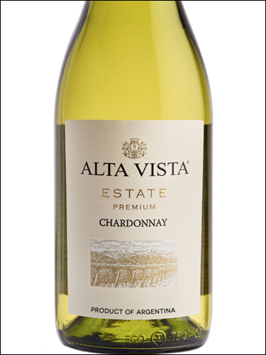 фото Alta Vista Estate Premium Chardonnay Альта Виста Эстейт Премиум Шардоне Аргентина вино белое