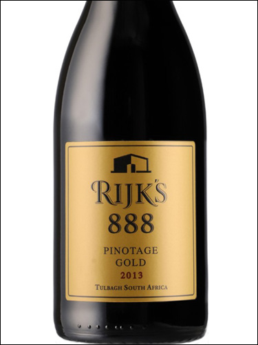 фото Rijk's 888 Pinotage Gold Рейк'c 888 Пинотаж Голд ЮАР вино красное