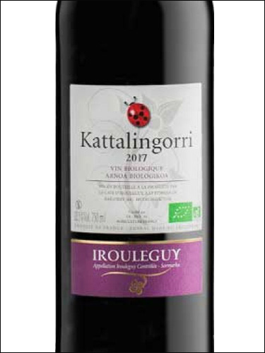 фото Kattalingorri Rouge Irouleguy AOC Катталингорри Руж Ирулеги Франция вино красное