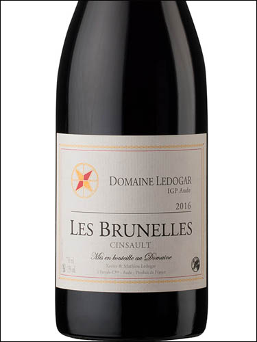 фото Domaine Ledogar Les Brunelles Aude IGP Домен Ледогар Ле Брюнель Од Франция вино красное