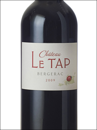 фото Chateau le Tap Bergerac Rouge AOC Шато ле Тап Бержерак Руж Франция вино красное