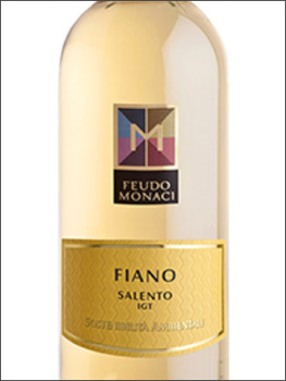 фото Feudo Monaci Fiano Salento IGT Феудо Моначи Фиано Саленто Италия вино белое