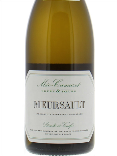 фото Domaine Meo-Camuzet Meursault AOC Домен Мео-Камюзе Мерсо Франция вино белое