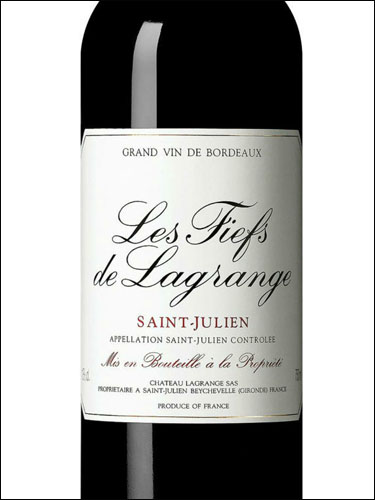 фото Les Fiefs de Lagrange Saint-Julien AOC Ле Фьеф де Лагранж Сен-Жульен Франция вино красное