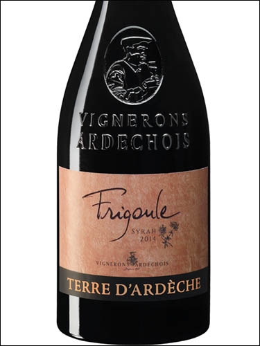 фото Terre d'Ardeche Frigoule Syrah Ardeche IGP Тер д'Ардеш Фригюль Сира Ардеш Франция вино красное