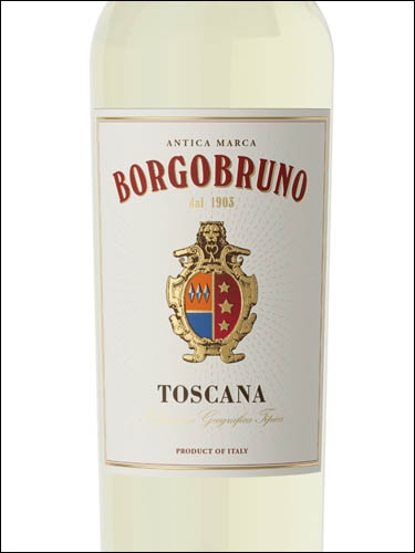 фото Borgobruno Bianco Toscana IGT Боргобруно Бьянко Тоскана Италия вино белое