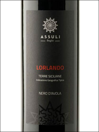 фото Assuli Lorlando Terre Siciliane IGT Ассули Лорландо Терре Сичилиане Италия вино красное