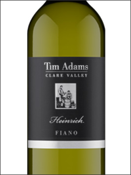 фото Tim Adams Heinrich Fiano Clare Valley Тим Адамс Генрих Фиано Долина Клер Австралия вино белое