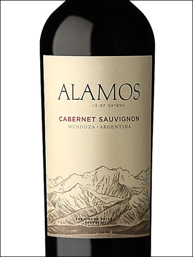 фото Alamos Cabernet Sauvignon Mendoza Аламос Каберне Совиньон Мендоса Аргентина вино красное