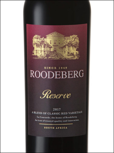 фото KWV Roodeberg Reserve КВВ Рудеберг Резерв ЮАР вино красное