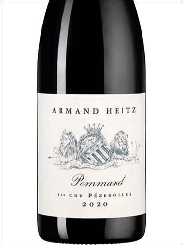 фото Armand Heitz Pommard Premier Cru Pezerolles AOC Арман Хейтц Поммар Премье Крю Пезроль Франция вино красное