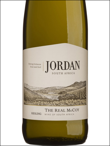 фото Jordan The Real McCoy Riesling Джордан Риал Маккой Рислинг ЮАР вино белое