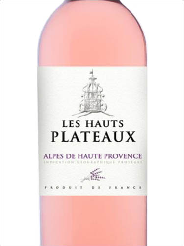 фото Les Hauts Plateaux Alpes de Haute Provence IGP Ле От Плато Альп-де-От-Прованс Франция вино розовое