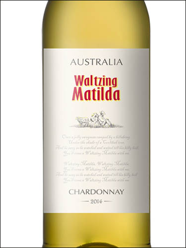фото Waltzing Matilda Chardonnay Australia Вольтсинг Матильда Шардоне Австралия вино белое