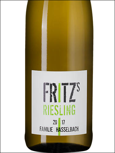 фото Fritz's Riesling Qualitatswein Rheinhessen Фриц'с Рислинг Квалитатсвайн Рейнхессен Германия вино белое