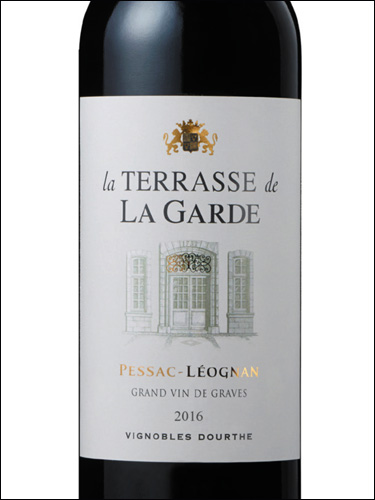 фото La Terrasse de La Garde Rouge Pessac-Leognan AOC Ля Террасс де Ля Гард Руж Пессак-Леоньян Франция вино красное