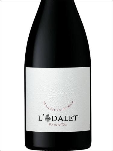 фото L'Odalet Marselan-Syrah Pays d'Oc IGP Л"Одале Марселан-Сира Пэи д'Ок Франция вино красное