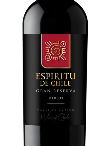 фото Espiritu de Chile Gran Reserva Merlot Эспириту де Чили Гран Резерва Мерло Чили вино красное