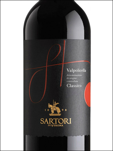 фото Sartori Valpolicella Classico DOC Сартори Вальполичелла Классико Италия вино красное