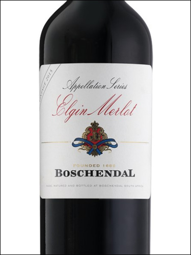 фото Boschendal Elgin Merlot Бошендаль Элгин Мерло ЮАР вино красное