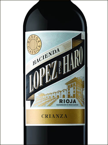 фото вино Hacienda Lopez de Haro Crianza Rioja DOCa 