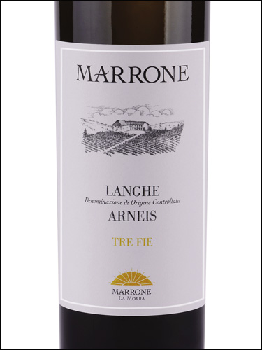 фото Marrone Tre Fie Langhe Arneis DOC Марроне Тре Фие Ланге Арнеис Италия вино белое