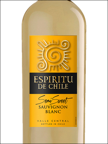фото Espiritu de Chile Sauvignon Blanc Semi-Sweet Эспириту де Чили Совиньон Блан Чили вино белое
