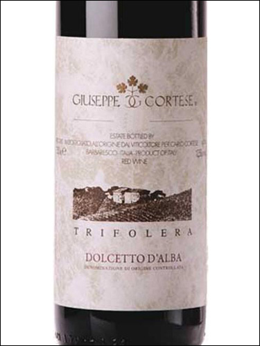 фото Giuseppe Cortese Trifolera Dolcetto d`Alba DOC Джузеппе Кортезе Трифолера Дольчетто д`Альба Италия вино красное
