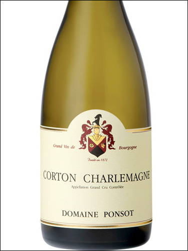 фото Domaine Ponsot Corton Charlemagne Grand Cru AOC Домен Понсо Кортон Шарлеман Гран Крю Франция вино белое