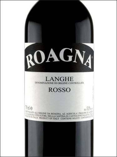 фото Roagna Langhe Rosso DOC Роанья Ланге Россо Италия вино красное