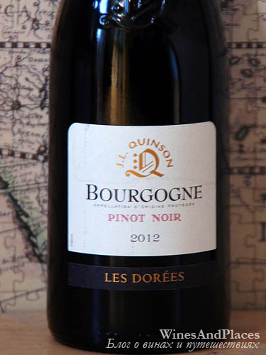 фото J.L.Quinson Les Dorees Pinot Noir Bourgogne AOC Ж.Л. Кинсон Ле Доре Пино Нуар Бургундия Франция вино красное