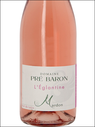 фото Domaine Pre Baron L'Eglantine Touraine Rose AOC Домен Пре Барон Л'Эглантин Турень Розе Франция вино розовое
